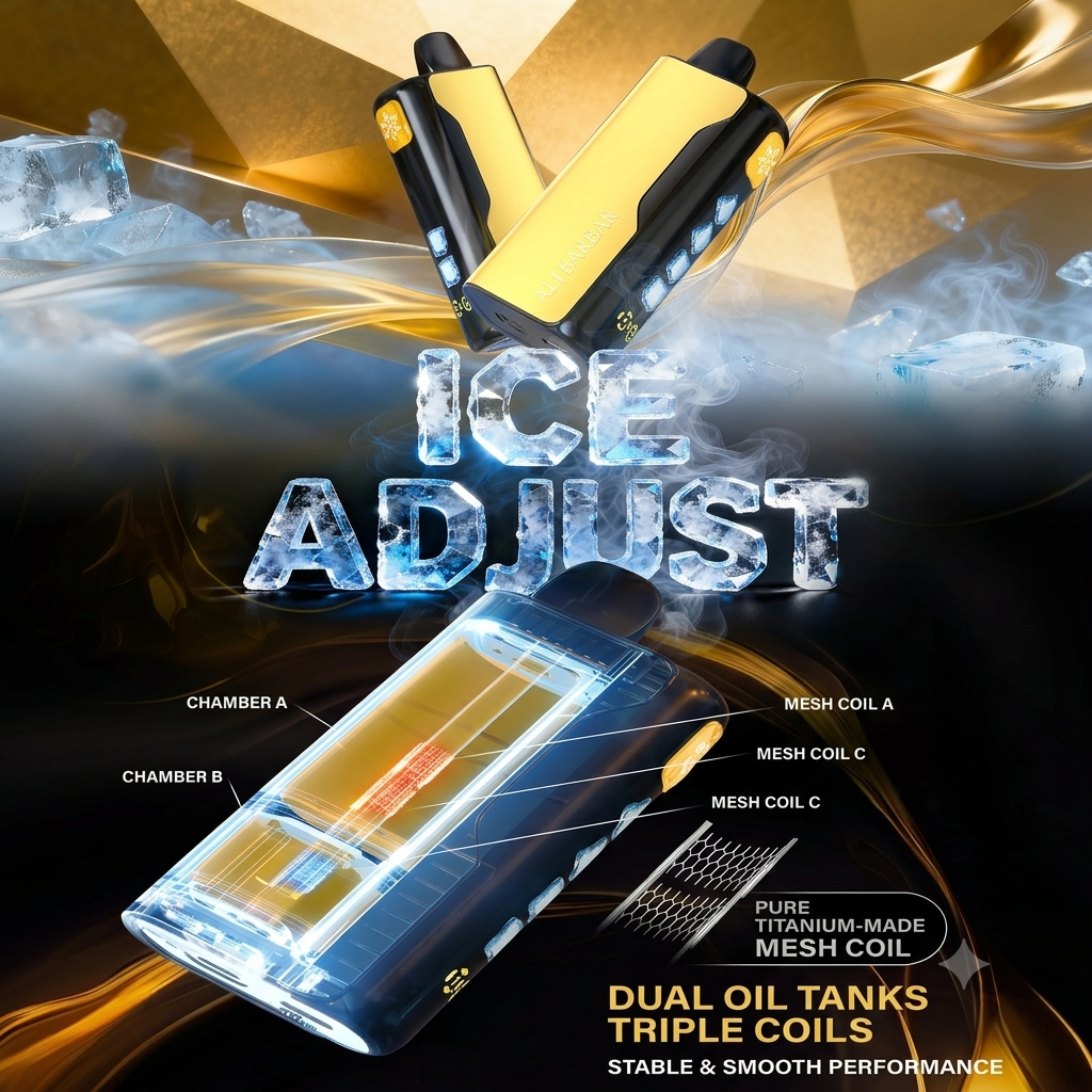 ALIBARBAR ICE ADJUST 12000 PUFFS